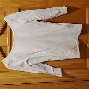 Boden White 3/4 Sleeve Top